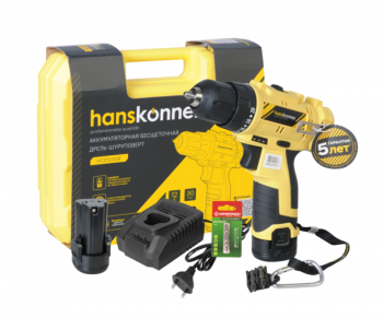 Аккумуляторный шуруповерт Hanskonner HCD1230R