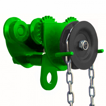 Тележка для ручных талей с цепным приводом HITCH TR100, 2 т, 6 м