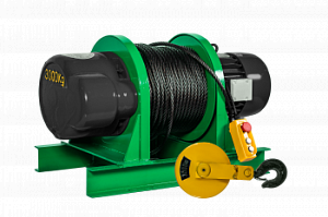 Лебедка электрическая KCD 1500/3000 кг,  70/35 м 380В
